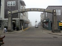 Nye Beach (in de mist)