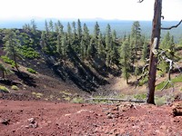 Lava Butte = heuvel van lava
