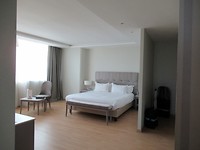 Vooruit, onze laatste hotelkamer. 70m2