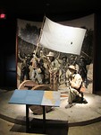 Een diorama in het museum