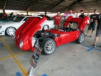 Er was ook een show van bijzondere auto's