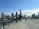 Op de Midway met San Diego op de achtergrond