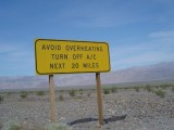 Bord in Death Valley