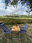 Op de camping.
