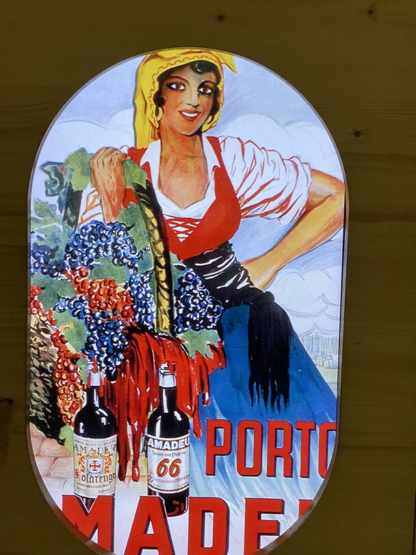 Een van de leuke etiketten in Museu do Douro