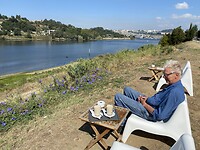 Fantastische koffieplek met zicht op Porto.