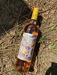 De rosé op de camping open gemaakt.