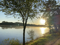 Zonsopkomst aan de Loire