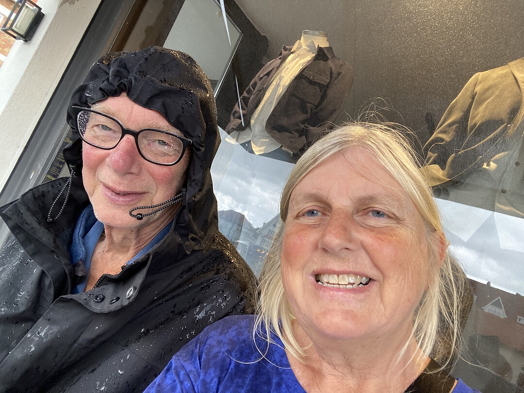 Schuilen voor de regen