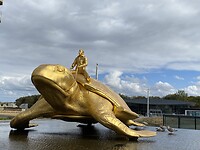 Reuze schildpad van Jan Fabre