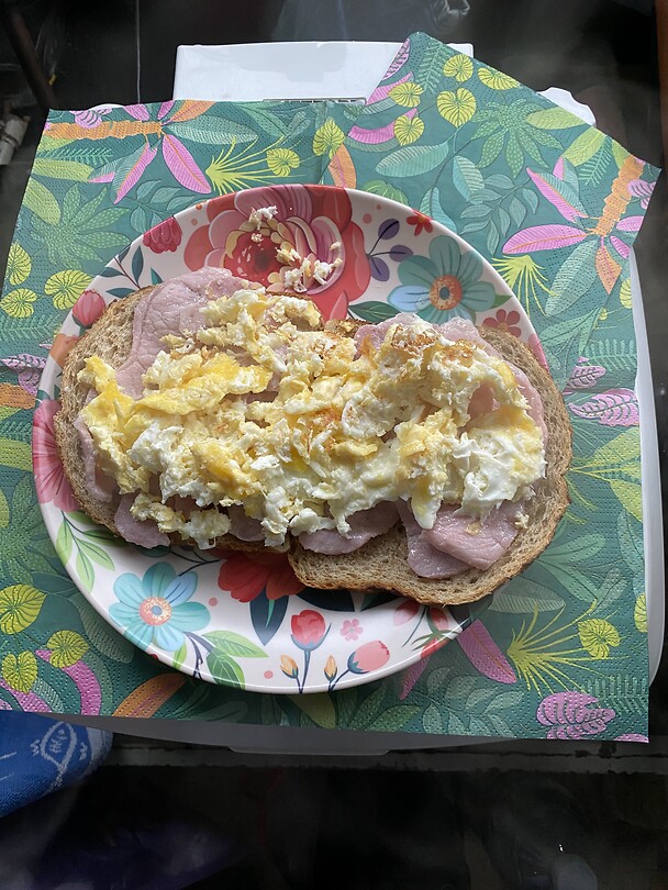Eitje met bacon