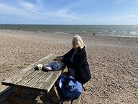Picknicken aan zee