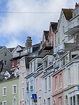 Gekleurde huizen in  Salcombe