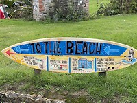 Hoe kom je van de camping op het strand?
