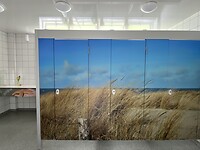 Toiletten bij camping De Visser