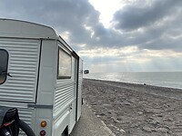 Bus in de zon