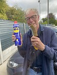 WD40 en staalborstel