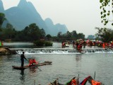 Fietsen langs Yulong rivier