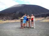 Voor de vulkaan Cerro Negro