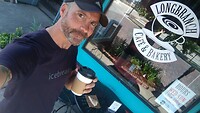 Koffie vroeg in de ochtend in Carbondale