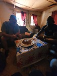 Eten bij een Gambiaanse familie