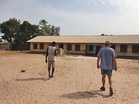 De school in het dorp