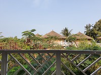 Uitzicht vanaf ons balkon