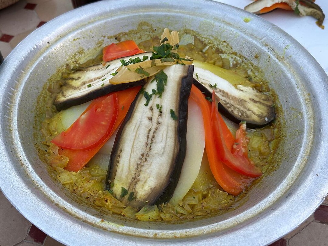 Tajine kip met groenten en aardappel