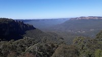 Panorama blue mountains