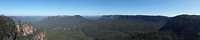 Panorama blue mountains