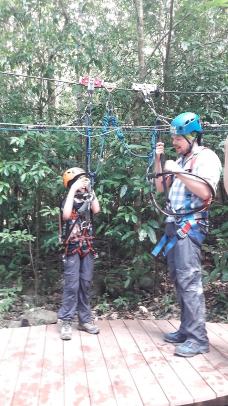 Canopy zipline door de bomen