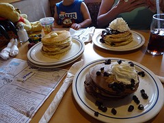 Avond eten bij IHOP (International House Of Pancakes)