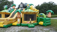 Springkussen in het park