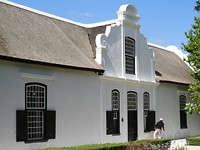 Kaapshollands huis op wijnestate Boschendal