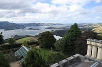 Uitzicht vanaf toren Larnach Castle
