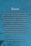 gedicht over de West Coast rain