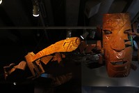 Te Papa museum Maori houtsnijwerk