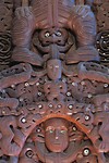 Te Papa museum Maori houtsnijwerk