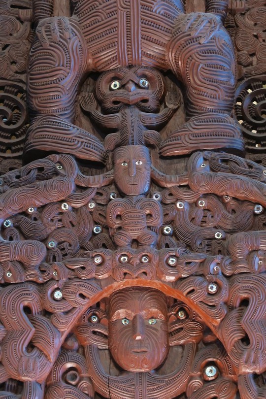 Te Papa museum Maori houtsnijwerk