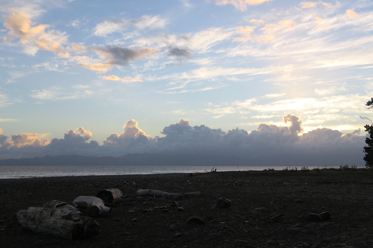 Ochtend baai Orere Point