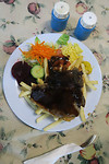 Jorgen's T-bone steak met overvloedige bbq saus