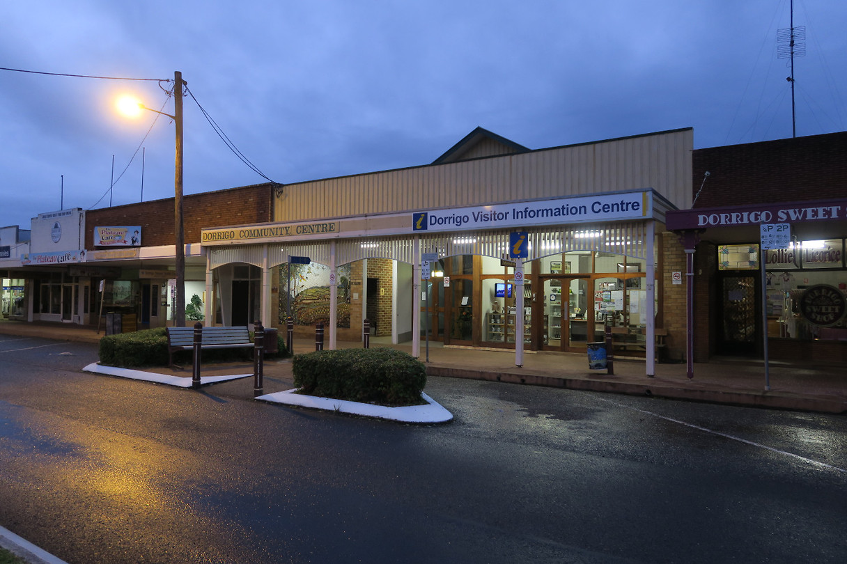 avond in Dorrigo 'centrum'