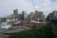 vanaf de Harbour bridge Sydney
