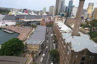 vanaf de Harbour bridge Sydney