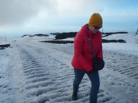 In het spoor van de sneeuwruimer.