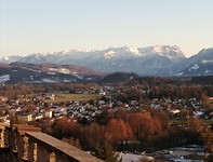 Zicht op de Alpen vanop Richterhohe.