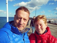 Op de langste houten pier in Europa