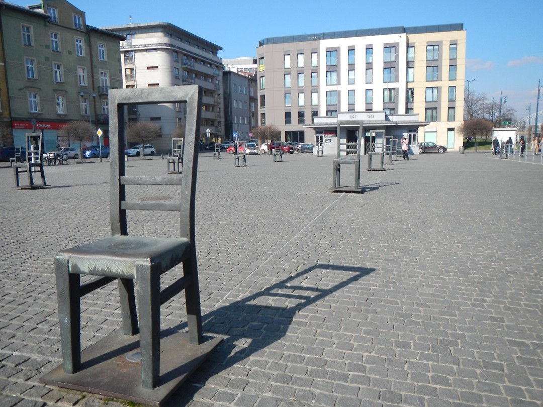 Ghetto helden plein in Podgorze.