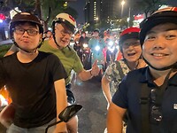 In het drukke Saigon