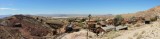 Panoramische foto van op de heuvel in Calico Ghost Town